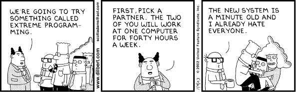 Dilbert on Pair Programming 2012