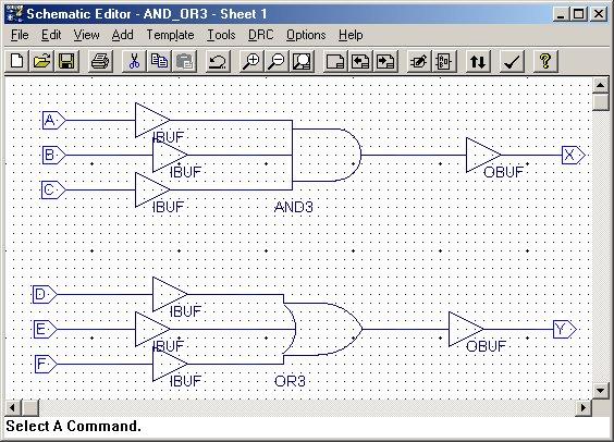 11) Save the schematic by clicking on the floppy drive icon, close the Schematic Editor. 12).
