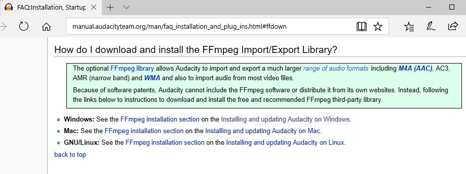 Installing FFmpeg Library