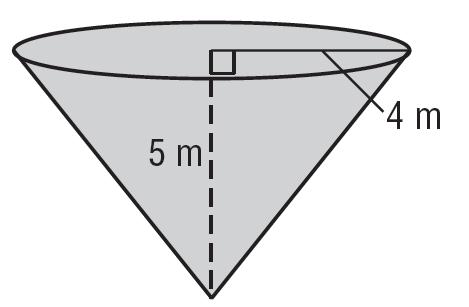 Find the lateral area and surface area of each cone. Round to the nearest tenth if necessary. 3.