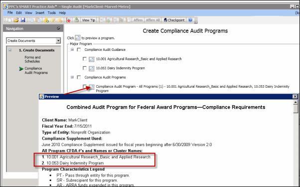 COMPLIANCE AUDIT PROGRAMS Compliance Audit Programs You can generate your compliance audit programs in Microsoft Word format at any time. 1.