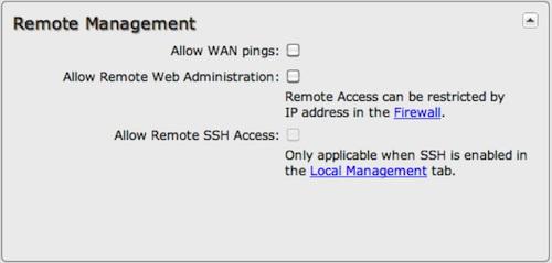 Local Management Enable Internet Bounce Pages Bounce pages show up in your web browser when the router is not connected to the Internet.