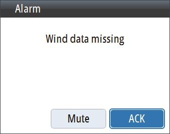 Option ACK Mute Result Stops the siren and removes the alert dialog.