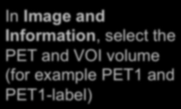 PET/CT Visualization and Analysis: Compute SUV for all VOIs in baseline In Image and
