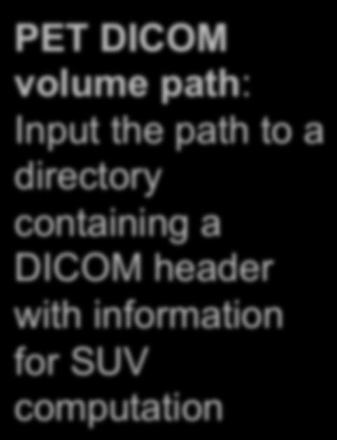 a directory containing a DICOM header with information