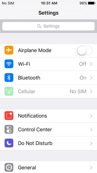 Go to your smartphone s Settings then select Wi-Fi, and make sure Wi-Fi is turned on. 7.