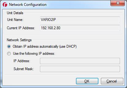 Two options are available to set the IP Address at this stage:- 1. Enable DHCP if the network is DHCP enabled 2.