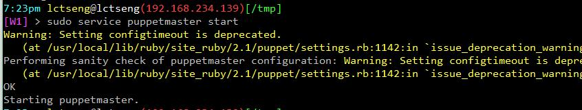 Setup a puppet master (5) - Start Master Daemon Start service via rc script or service service