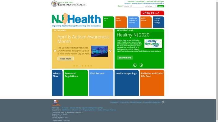 Figure 2: Department s New Home Page In modernizing its internet presence, the Department made major changes to