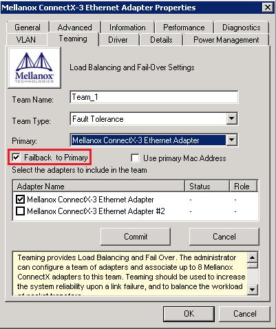 Step 4. Step 5. Step 6. Select the adapters to be included in the team (that have not been associated with a VLAN).