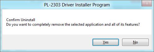 3. The InstallShield Wizard will prompt you to confirm to uninstall. Click Yes to continue. 4.