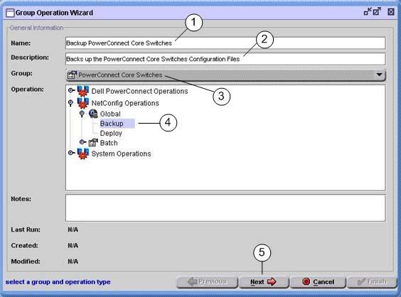 Figure 5. Creating multi-switch configuration backup group operation 7. Enter CoreSwitch.