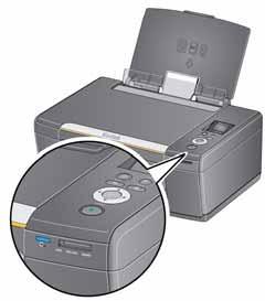 KODAK ESP C310 All-in-One Printer To print a picture from a memory card: 1. Insert the memory card into the memory card slot. memory card slot 2.