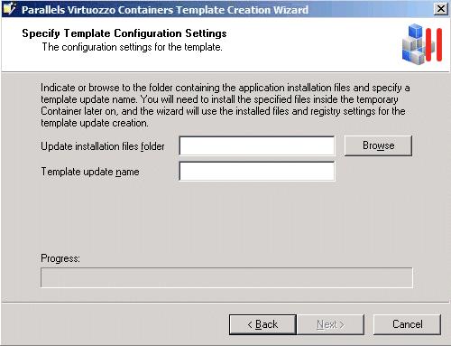 Managing Templates 48 In the Update installation files folder field, enter the full path to the folder on the Hardware Node where the update installation files are located (if you have only one file,