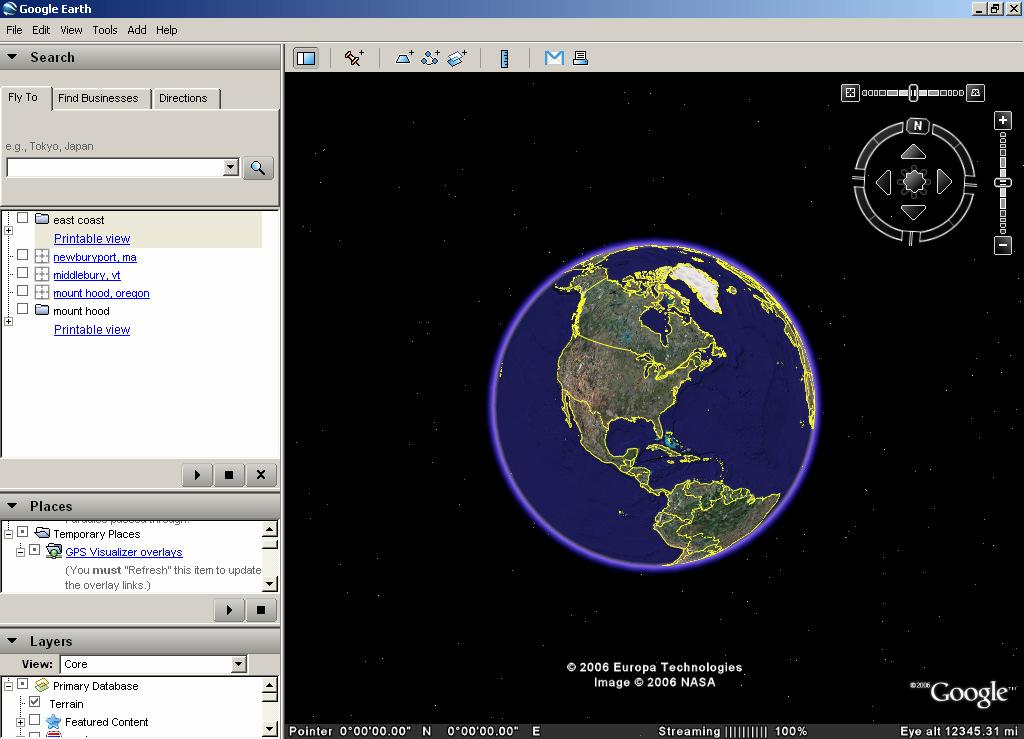 Using Google Earth Middlebury College Introduction: While Google Earth can be a fun tool for simply looking at the surface of the earth, there are many other more sophisticated features to explore.