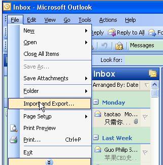 4.3. Export CSV from your Outlook 2003 or Outlook 2007 If you