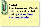 45 TO PREVIEW AN ONLINE TEST 1. Click on the link in the Test Details page. 2. A separate browser window opens. 3.