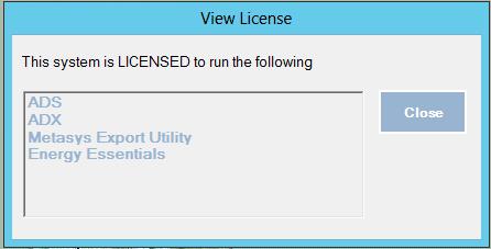 Figure 11: View License Message Box Example Transferring a Software License Beginning at Release 8.