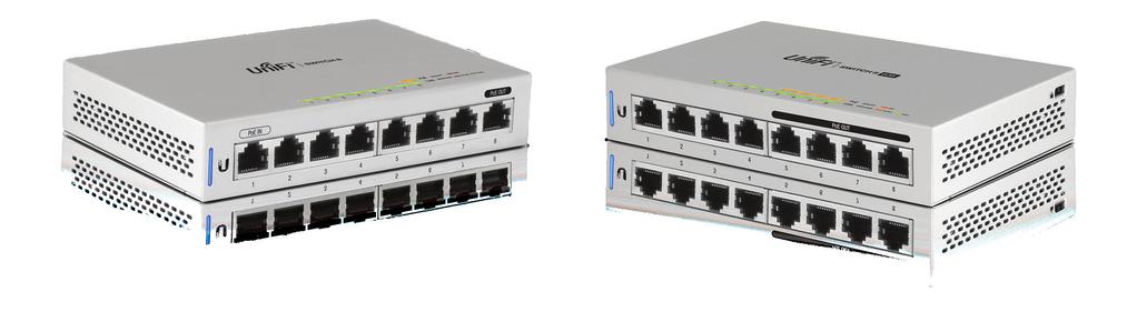 The UniFi switches are compatible with UniFi Access Points and UniFi G3 Video Cameras, as detailed below.