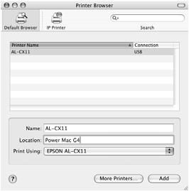 Open the Applications folder, then open the Utilities folder and double-click Printer Setup Utility (OS X 10.3.x or 10.4.