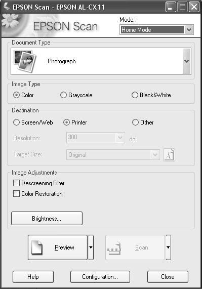 Professional Mode is best when you want to preview your image and make extensive, detailed corrections to it before scanning.