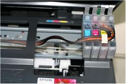 tube, fix ink tube on printer body as (3-4-1).