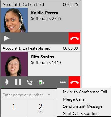 CounterPath Corporation From an Existing Call From One