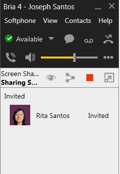 Other users will receive a screen share link that they can click or can paste into a web browser in order to join the session.
