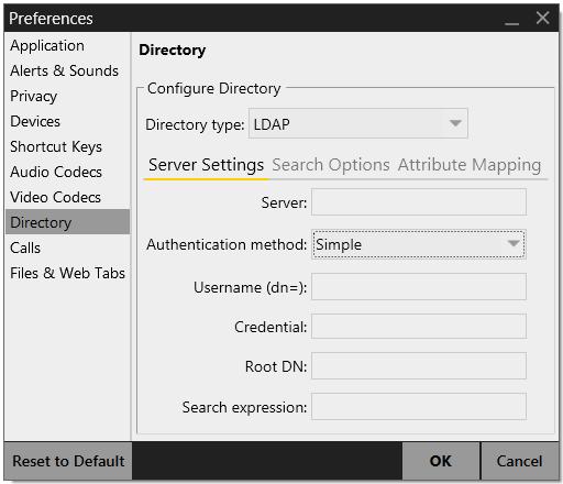 CounterPath Corporation Preferences Directory Typically, directories