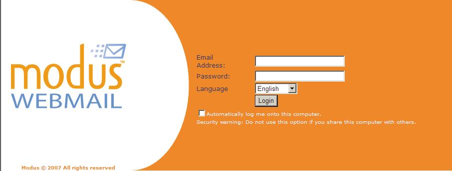 Introduction modusmail s WebMail allows you to access and manage your email, quarantine contents and your mailbox settings through the Internet.