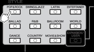 2 Styles Giai điệu -Chơi nhạc với phần nhạc đệm Đàn được trang bị nhiều mẫu nhạc nền đệm tự động ( Còn được gọi là giai điệu Style) với nhiều thể loại nhạc khác nhau bao gồm Pop, Jazz và các thể loại