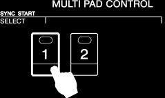 Chơi phần đệm hợp âm trước hoặc sau khi ấn các Multipad. 5 Sử dụng tính năng Synchro Start Bạn có thể bắt đầu phát Multi Pad bằng cách nhấn phím đàn hoặc bắt đầu phát Style.