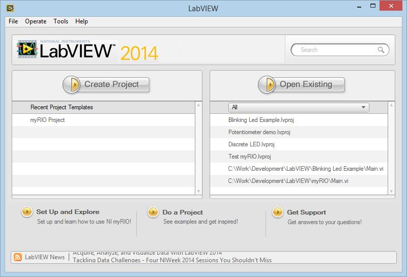 Simulation applications with LabVIEW. Here you will find PID controllers, etc.