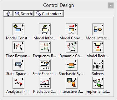 Simulation Palette in LabVIEW