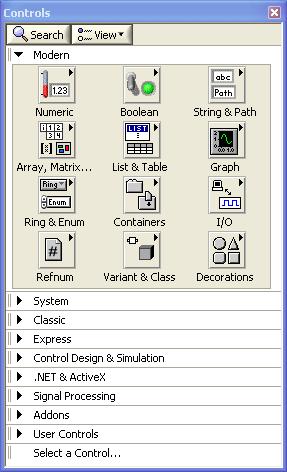 Controls and Functions Palette You can pin them!