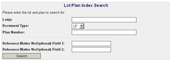 VIC Lot Plan Index Search Enter Lot & Plan