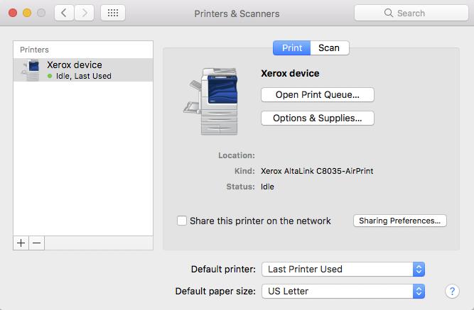 6. Select Open Scanner from the