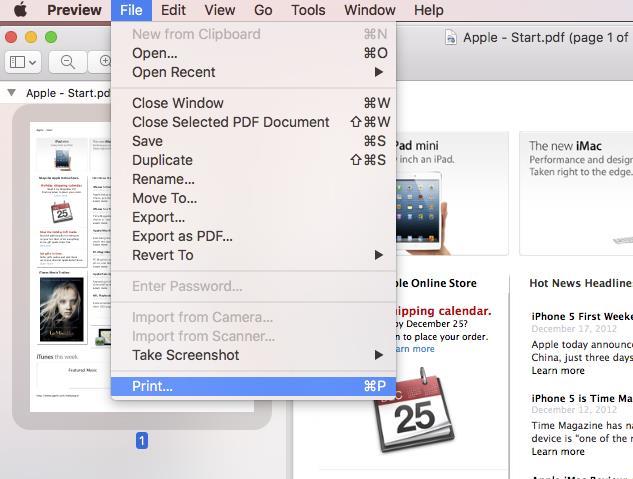 6. Submit a Fax Job to the AirPrint Fax Destination.