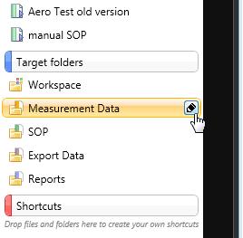 Changing the destination path for a particular file type The following folders can be configured from within the Mastersizer 3000/3000E software: SOP Measurement Data Reports Export Data For