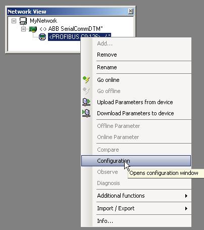 Now select the UMC22 module in the upcoming dialog, insert it and click <Apply>. Right click again on the PDP22-FBP icon. The UMC22 configuration window is available under <Additional Functions>.