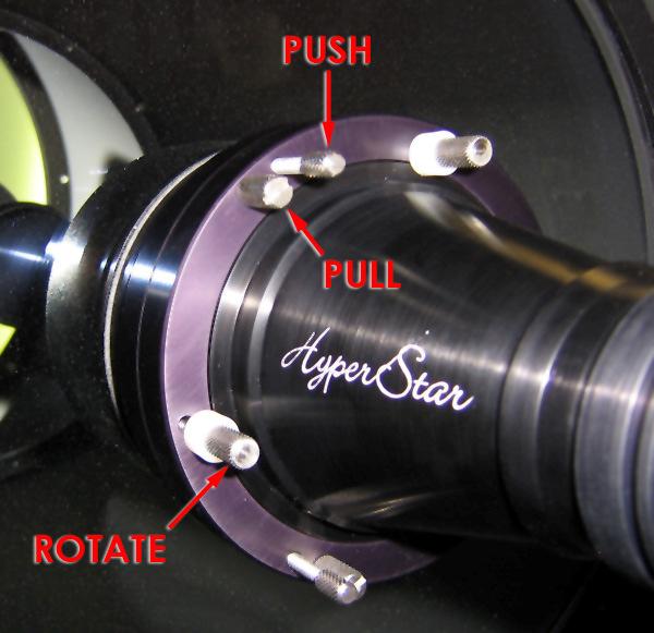Collimating the HyperStar Lens The HyperStar incorporates a simple collimating system.
