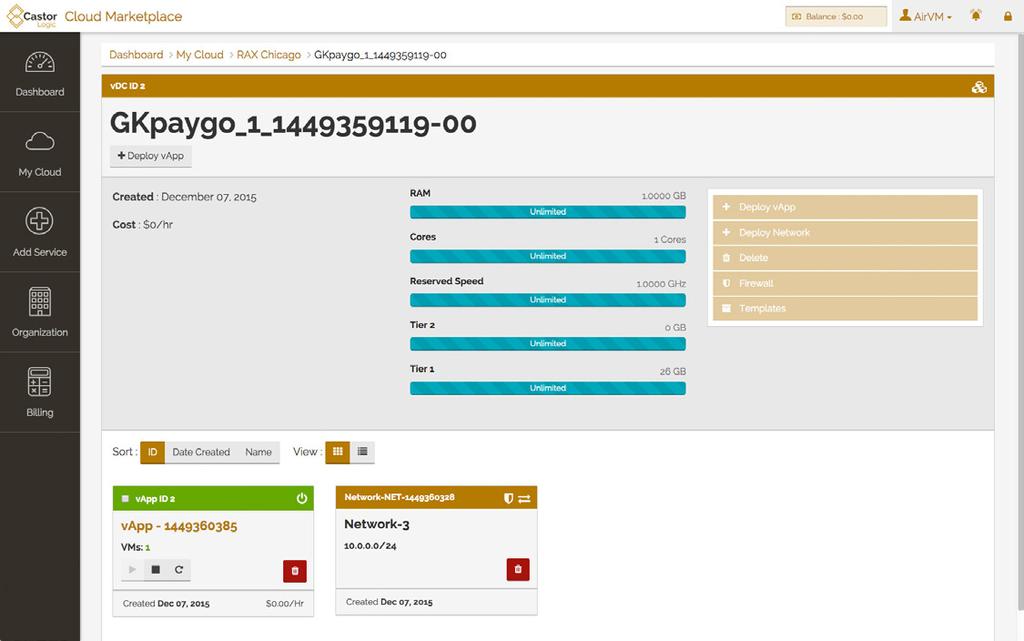 Catalog management is very easy in the self-service customer portal.