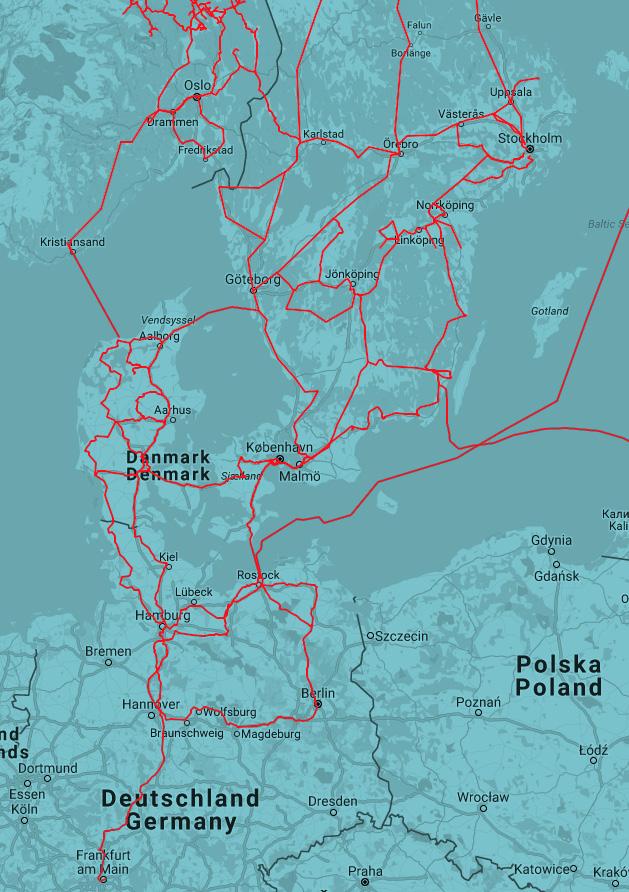 ConnectivityO O DARK FIBRE MAP Several dark fibre and wavelength carriers are present at the Oslo Data Center Location site or
