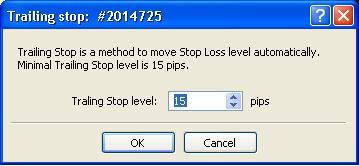 MQL4 Trailing Stop sample code: // YOUR CODE HERE!