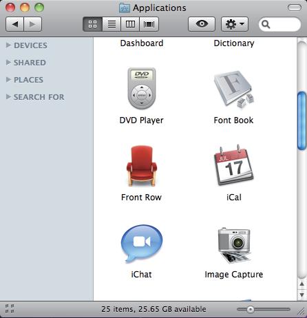 Scanning Scanning a document using the ICA driver (Mac OS X 10.6.