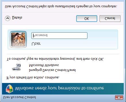(Windows 7) For users who have administrator rights: Click Yes.