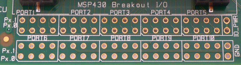 6.11.1 EM I/O breakout headers The EM I/O breakout headers on SmartRF TrxEB consist of header P7 and I/O connector P25. P25 is made out of five 2-pin connectors (P25A-E).