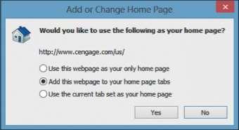 View and Navigate Web Pages Setting the home page Open the Web page you want to be your new home