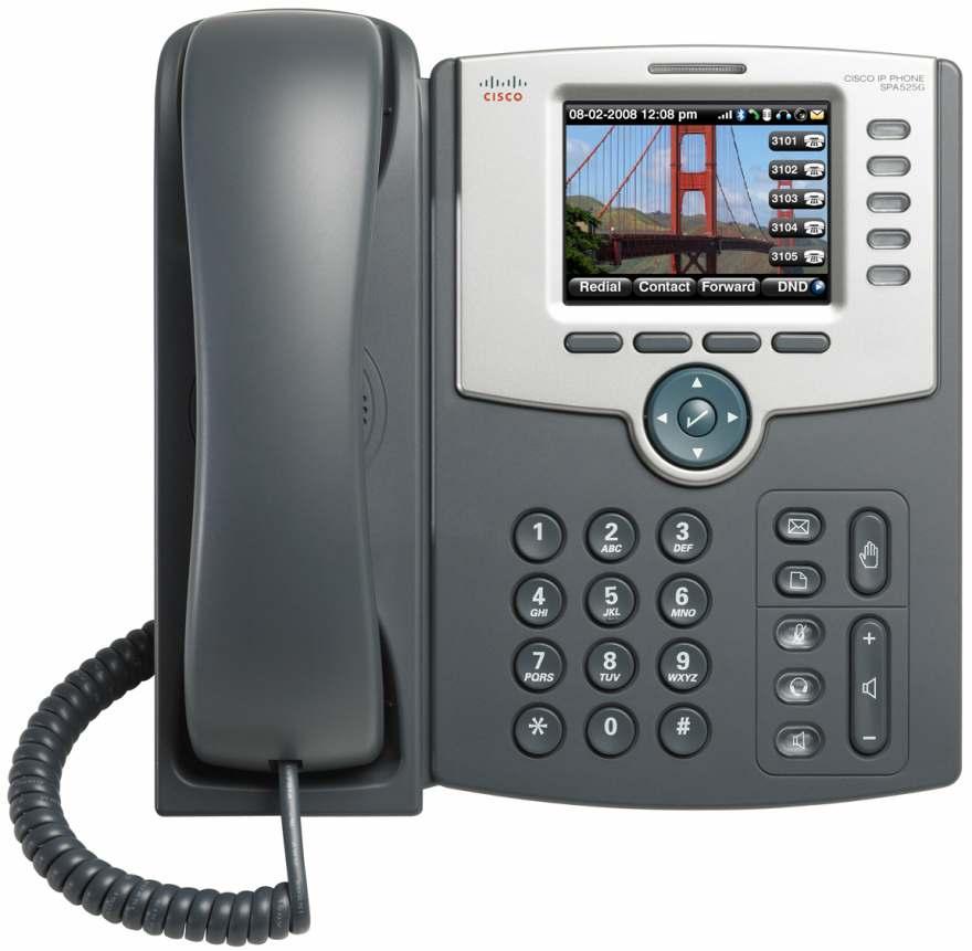 Cisco SPA525G 5-Line IP Phone with Color Display Cisco Small Business Pro IP Phones 5-Line Business IP Phone with Enhanced Connectivity and Media for a New Level of Small Business User Experience