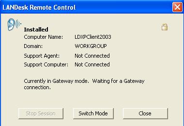 On-demand Clients using a Self-Contained Executable A self-contained on-demand Remote Control Client executable can be created on the LANDesk Core server.